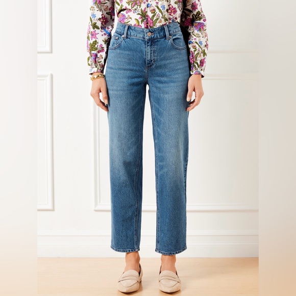 Talbots Denim - Talbots Stovepipe Ankle Straight Jean In Kingston Wash Size 4